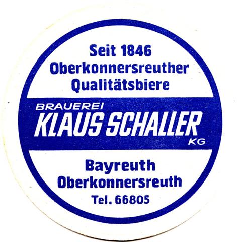 bayreuth bt-by schaller rund 2a (215-brauerei klaus schaller-blau) 